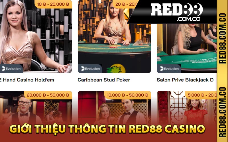 Giới thiệu thông tin Red88 Casino