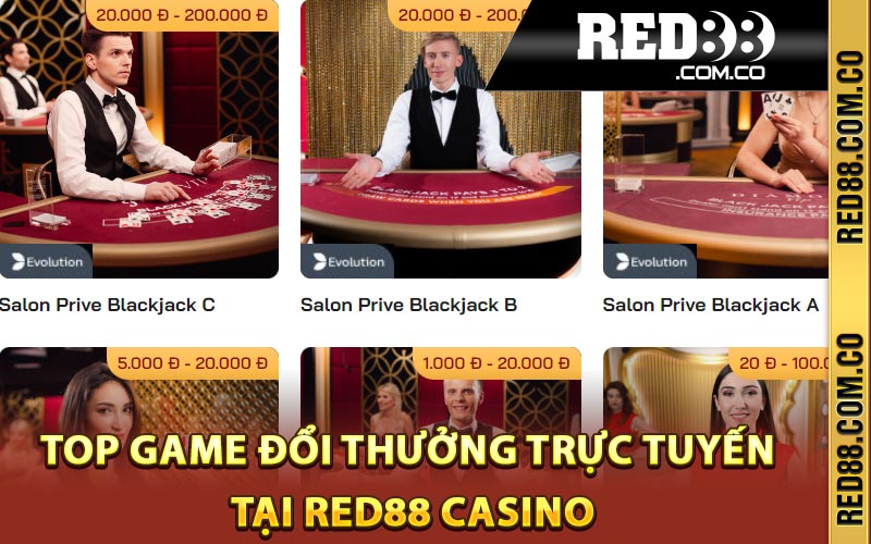 Top game đổi thưởng trực tuyến tại Red88 Casino